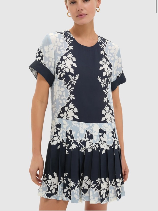 Tuckernuck Tops - Tuckernuck Blue Fog Pleated Liza Dress
